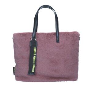 Rebelle Women's Electra Faux Fur Malva Bags - (BRAND NEW- NEVER USED)